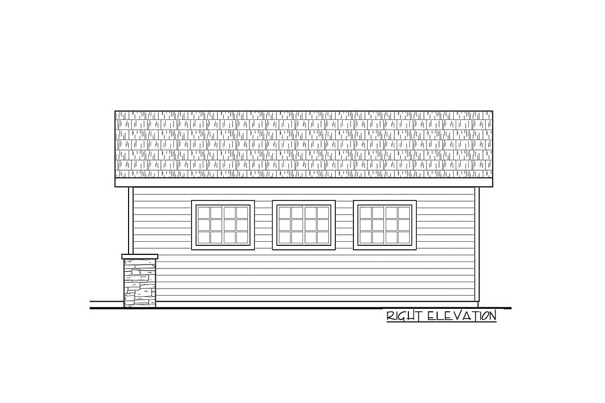 Plan 72910DA: Garage Plan with Shop - Image #4 - Carriage