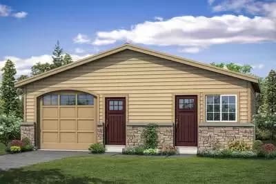 Garage Plan with Shop