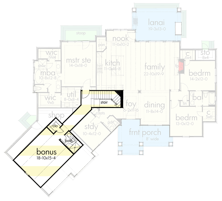 Plan 16902WG: Exceptional Craftsman House Plan  - Floor Plan - Bonus - Country, Craftsman