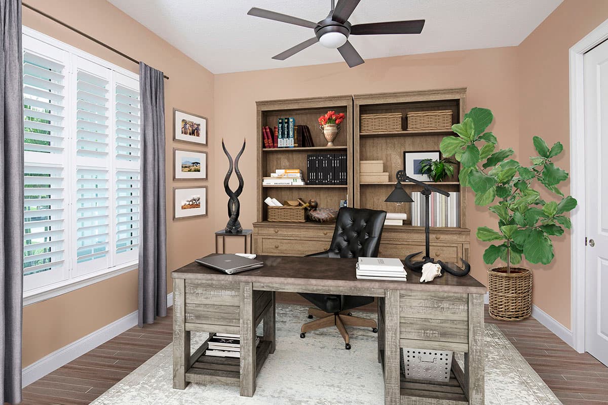 Plan 33205ZR:  Transitional House Plan with Flex Room and Outdoor Kitchen - 3582 Sq Ft - Image #22 - Coastal, Coastal Contemporary, Contemporary, New American, Southern, Transitional