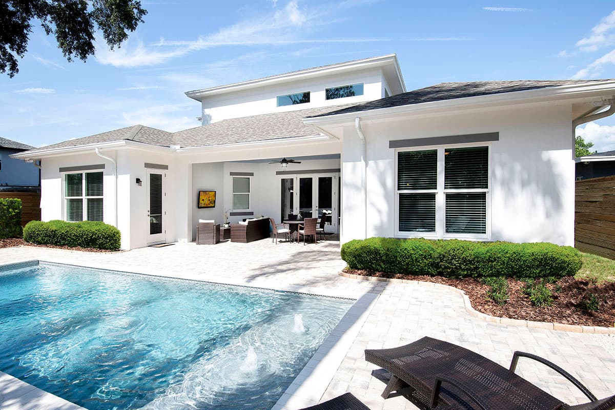 Plan 33205ZR:  Transitional House Plan with Flex Room and Outdoor Kitchen - 3582 Sq Ft - Image #24 - Coastal, Coastal Contemporary, Contemporary, New American, Southern, Transitional