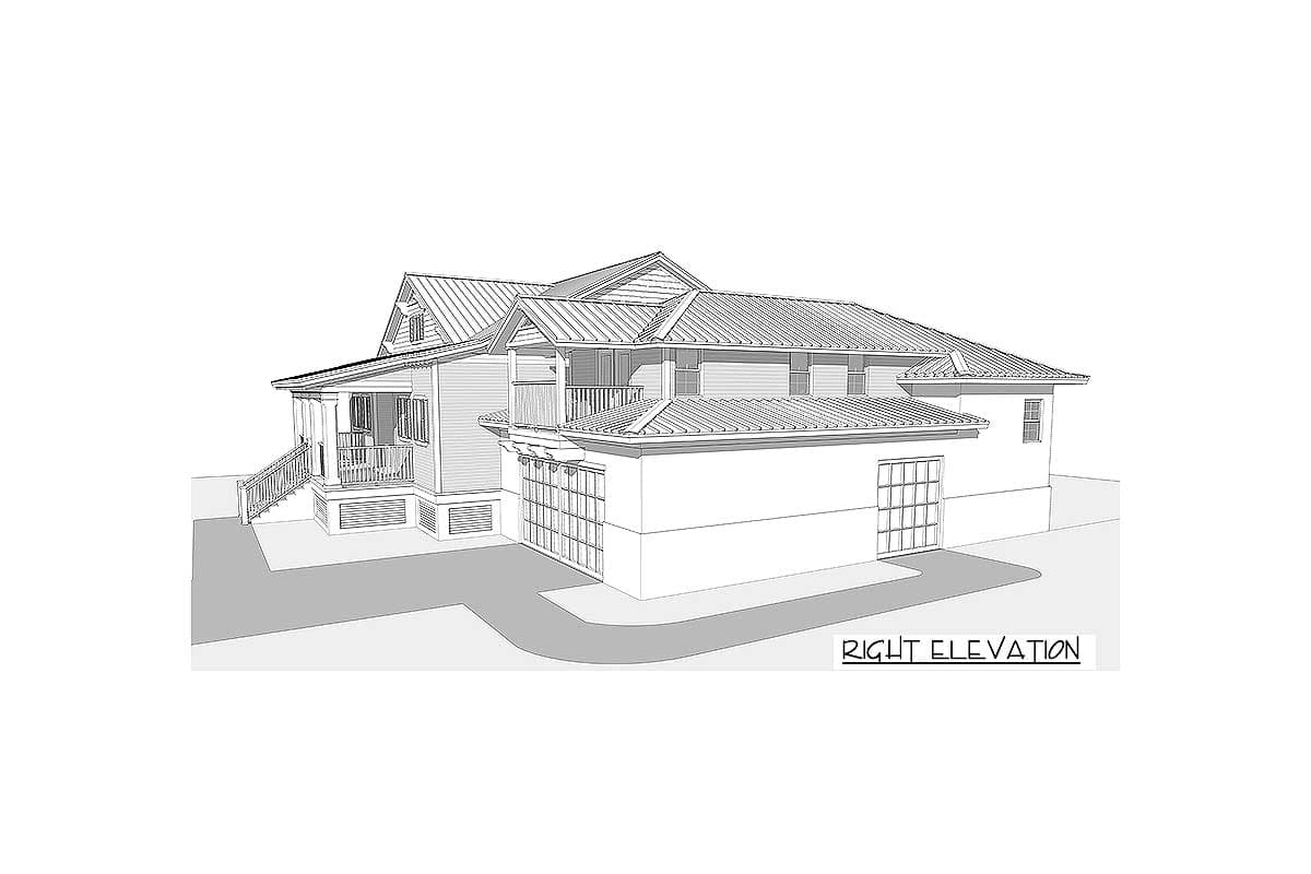 Plan 33207ZR: 2500 Square Foot Contemporary Coastal House Plan with Upstairs Studio - Image #24 - Beach, Coastal, Coastal Contemporary, Contemporary, Cottage, Florida-Style, Low Country, New American