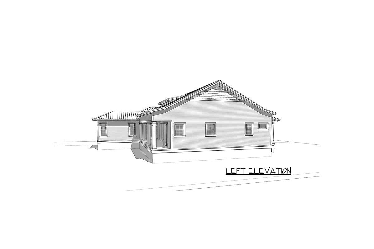 Plan 33207ZR: 2500 Square Foot Contemporary Coastal House Plan with Upstairs Studio - Image #22 - Beach, Coastal, Coastal Contemporary, Contemporary, Cottage, Florida-Style, Low Country, New American