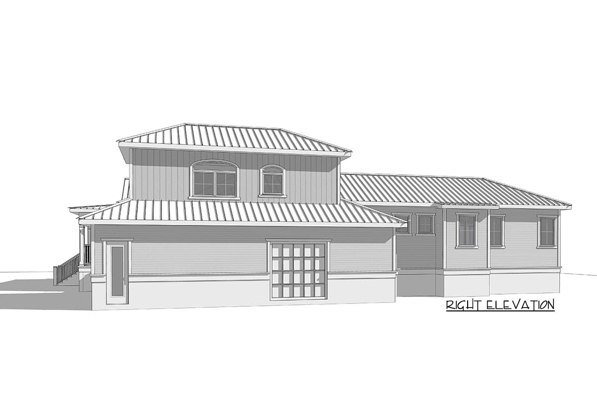 Plan 33208ZR: 2300 Square Foot Coastal Contemporary House Plan with Bonus Room - Image #6 - Coastal, Coastal Contemporary, Contemporary, Florida-Style, Southern, Vacation
