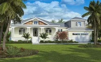 2300 Square Foot Coastal Contemporary House Plan with Bonus Room