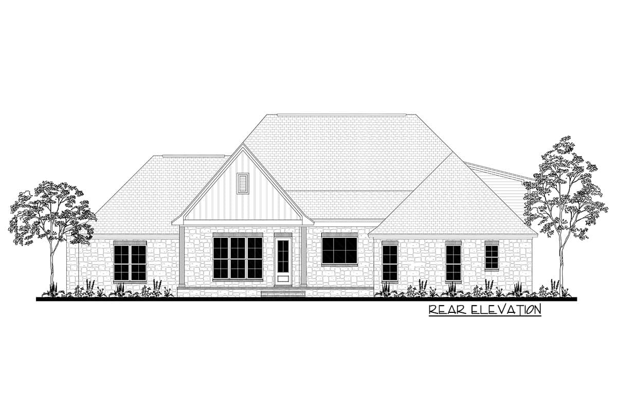 Plan 51778HZ: Open-Concept 4-Bed Craftsman Home Plan with Bonus Over Garage - 2589 Sq Ft - Image #11 - Country, Craftsman