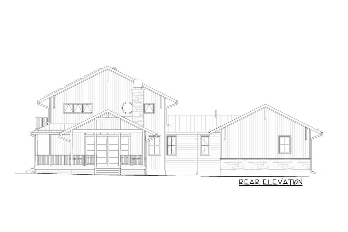 Plan 640007SRA: Modern Craftsman Farmhouse with Wrap-Around Porch - 3219 Sq Ft - Image #20 - Country, Craftsman, Farmhouse, Mountain, Traditional