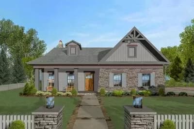 Sturdy Craftsman House Plan with Options