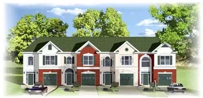 Traditional Fourplex Multi-family House Plan - 1471 Sq Ft 3-Bed Units