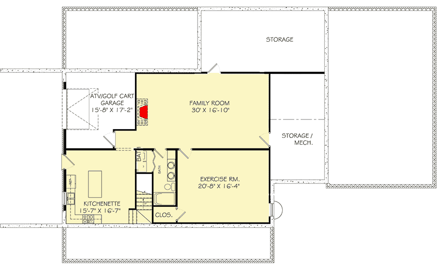 Plan 77639FB: Modern Farmhouse Plan with Bonus Room and Optional Finished Lower Level - Floor Plan - Optional Lower Level - Country, Farmhouse, Southern