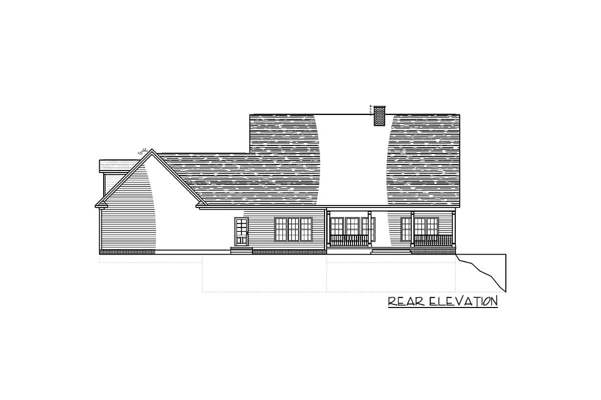 Plan 77639FB: Modern Farmhouse Plan with Bonus Room and Optional Finished Lower Level - Image #12 - Country, Farmhouse, Southern