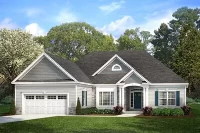 Exclusive 3-Bed House Plan with Split Bedroom Layout