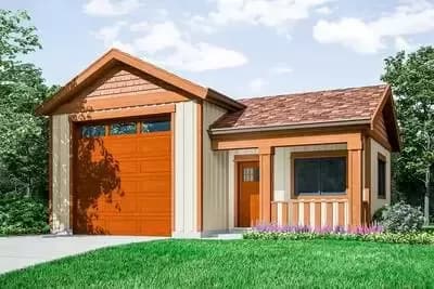 RV Garage Plan with Workshop
