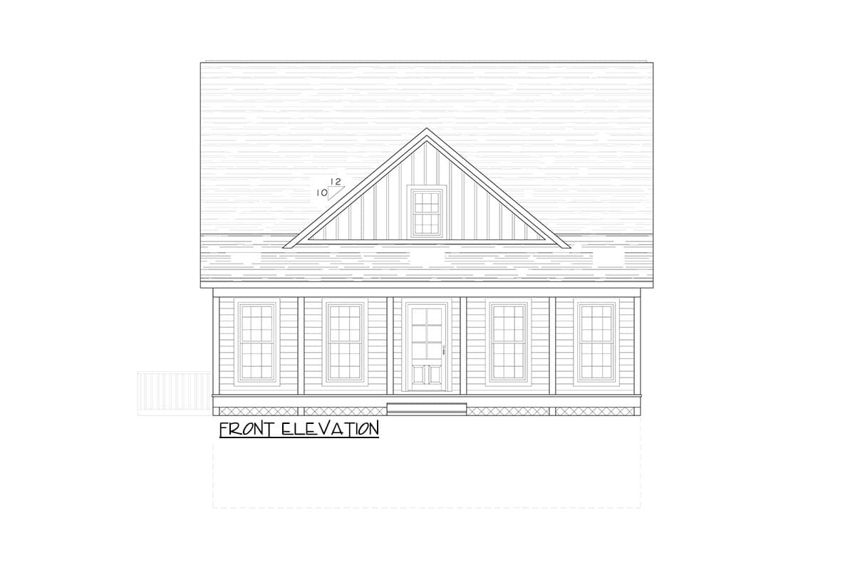 Plan 77640FB: Bright and Airy Country Farmhouse - 1845 Sq Ft - Image #8 - Country, Farmhouse, Southern, Vacation