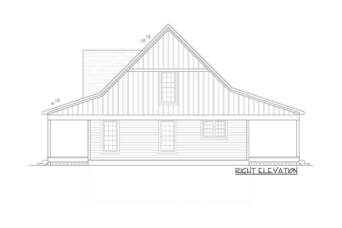 Plan 77640FB: Bright and Airy Country Farmhouse - 1845 Sq Ft - Image #9 - Country, Farmhouse, Southern, Vacation