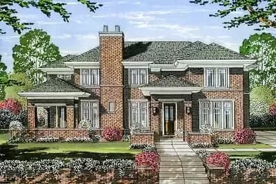 Two-Story Prairie Style House Plan
