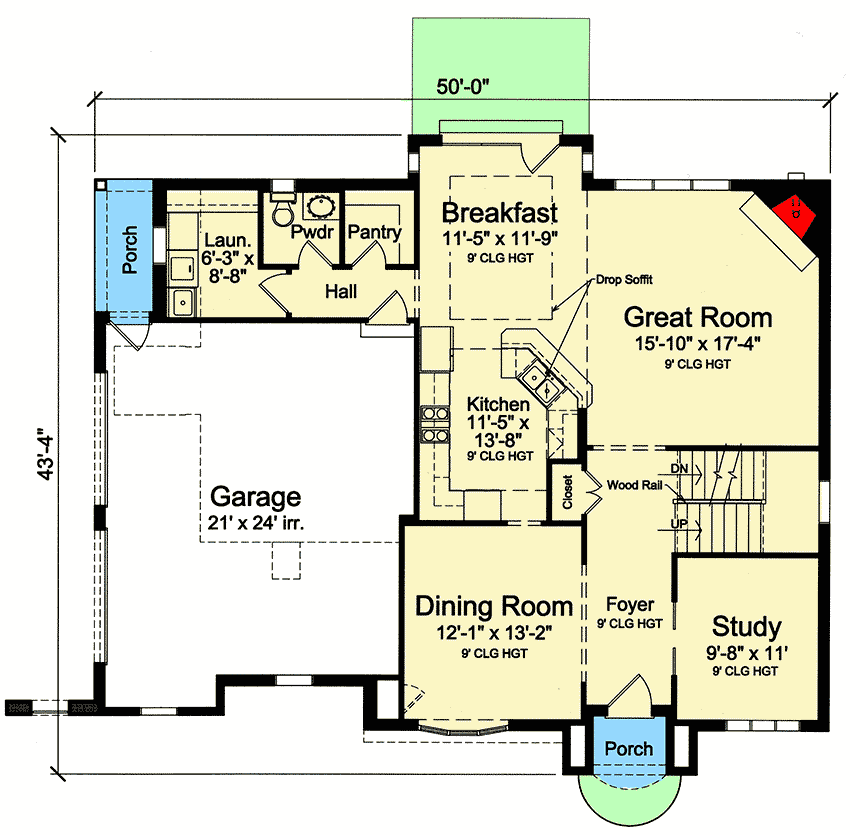 Plan 39274ST: European House Plan with Old World Charm - Floor Plan - Main Level - European