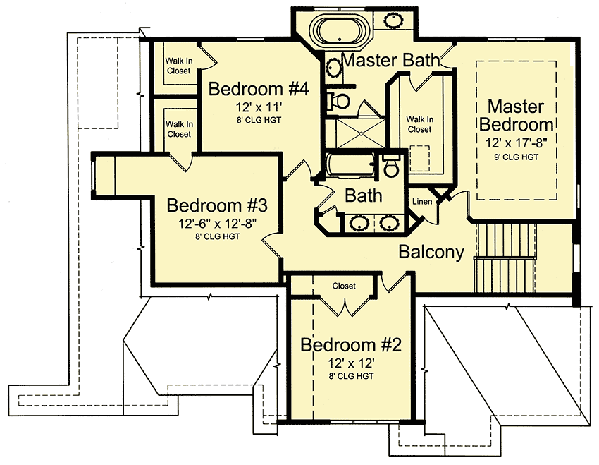 Plan 39274ST: European House Plan with Old World Charm - Floor Plan - 2nd Floor - European