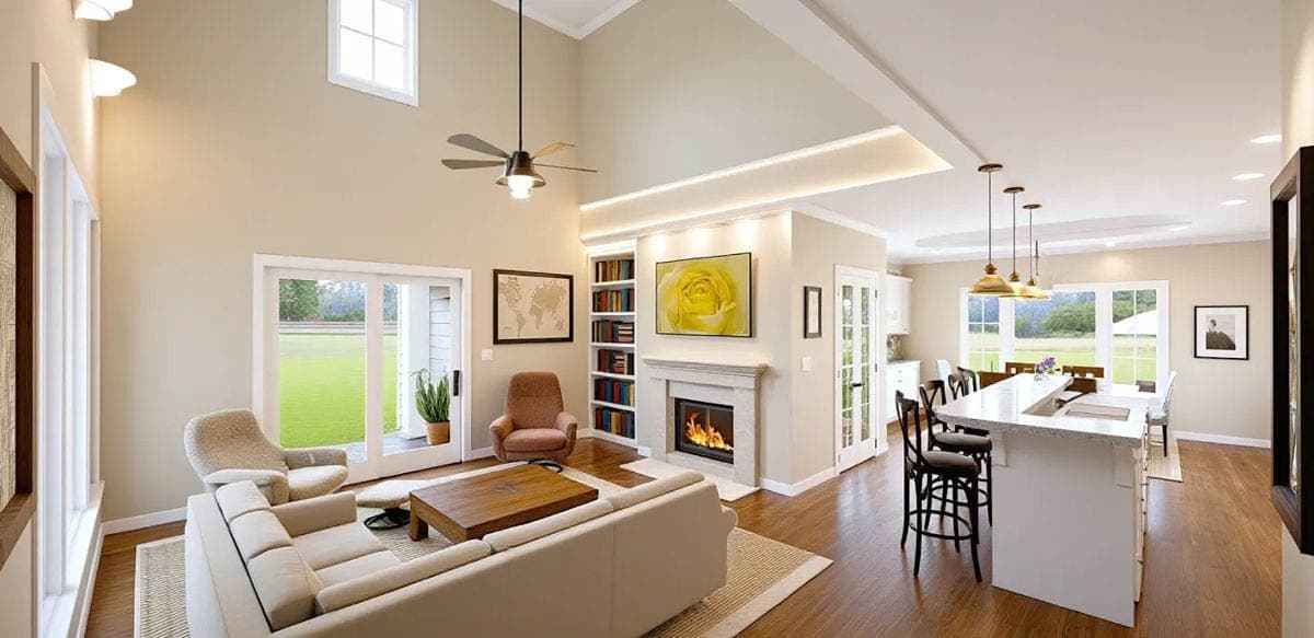 Plan 28926JJ: Inviting and Exclusive Farmhouse with Flexible Loft Space - Image #6 - Cottage, Country, Farmhouse, Modern Farmhouse, New American, Traditional