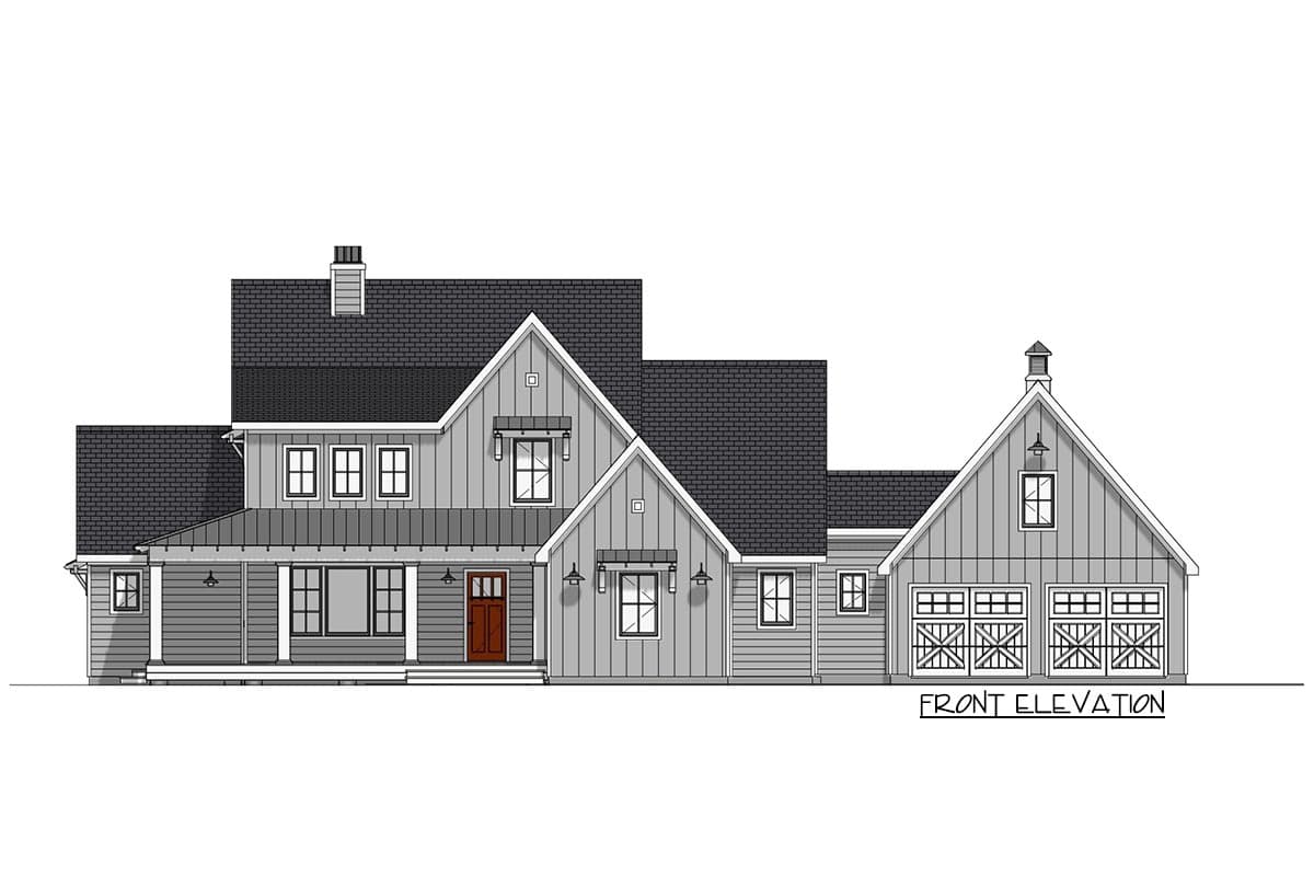 Plan 28926JJ: Inviting and Exclusive Farmhouse with Flexible Loft Space - Image #9 - Cottage, Country, Farmhouse, Modern Farmhouse, New American, Traditional