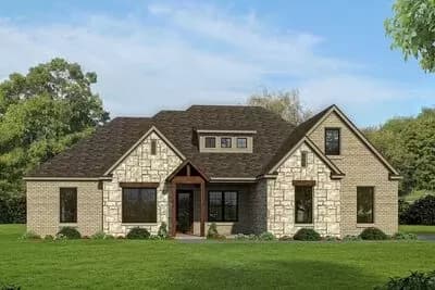 Hill Country House Plan with Second Floor Options - 2850 Sq Ft