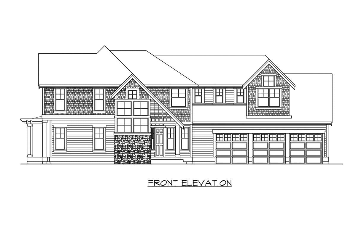 Plan 23745JD: Distinctive Traditional House Plan - Image #24 - Northwest, Shingle, Traditional