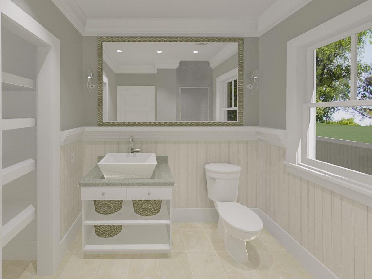 Plan 765001TWN: Craftsman Cottage House Plan with L-Shaped Porch in Back - 2880 Sq Ft - Image #28 - Bungalow, Cottage, Country, Craftsman, Traditional