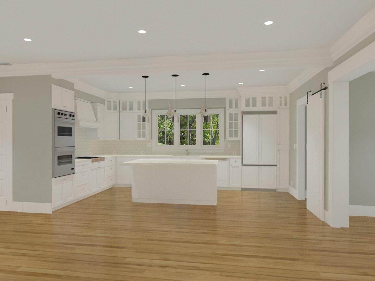 Plan 765001TWN: Craftsman Cottage House Plan with L-Shaped Porch in Back - 2880 Sq Ft - Image #25 - Bungalow, Cottage, Country, Craftsman, Traditional