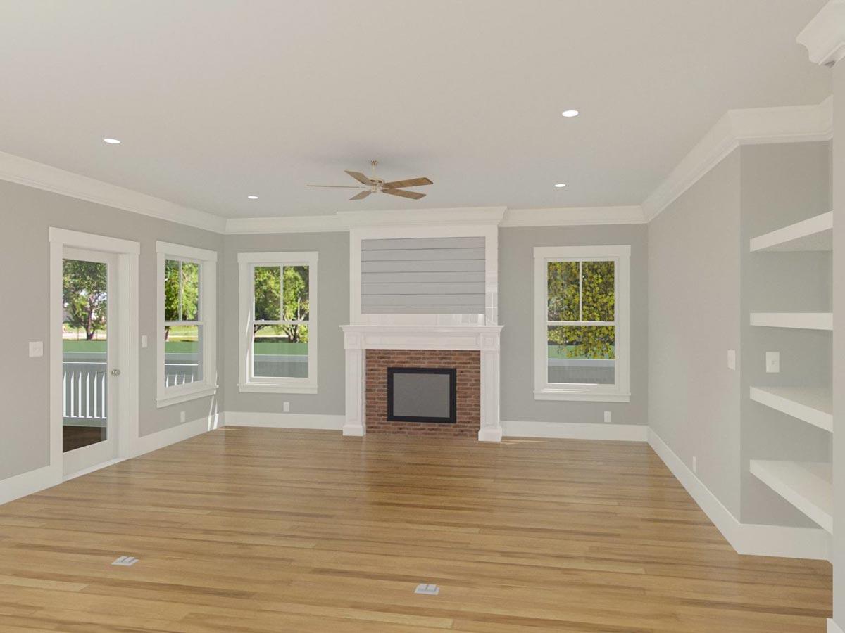 Plan 765001TWN: Craftsman Cottage House Plan with L-Shaped Porch in Back - 2880 Sq Ft - Image #24 - Bungalow, Cottage, Country, Craftsman, Traditional