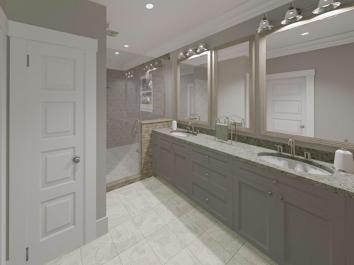 Plan 765001TWN: Craftsman Cottage House Plan with L-Shaped Porch in Back - 2880 Sq Ft - Image #32 - Bungalow, Cottage, Country, Craftsman, Traditional