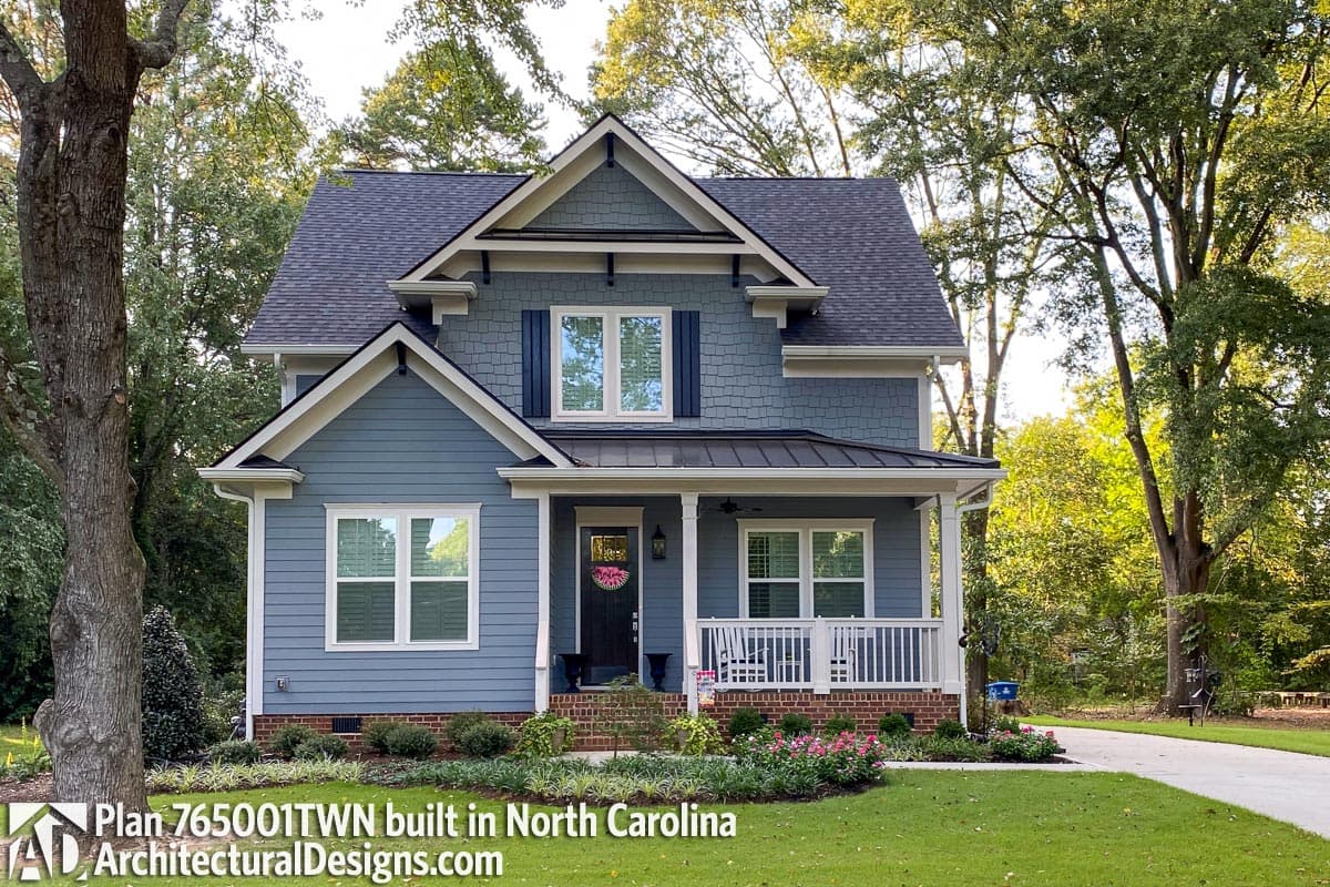 build gallery item - Cottage House Plan 765001TWN Comes to Life in North Carolina