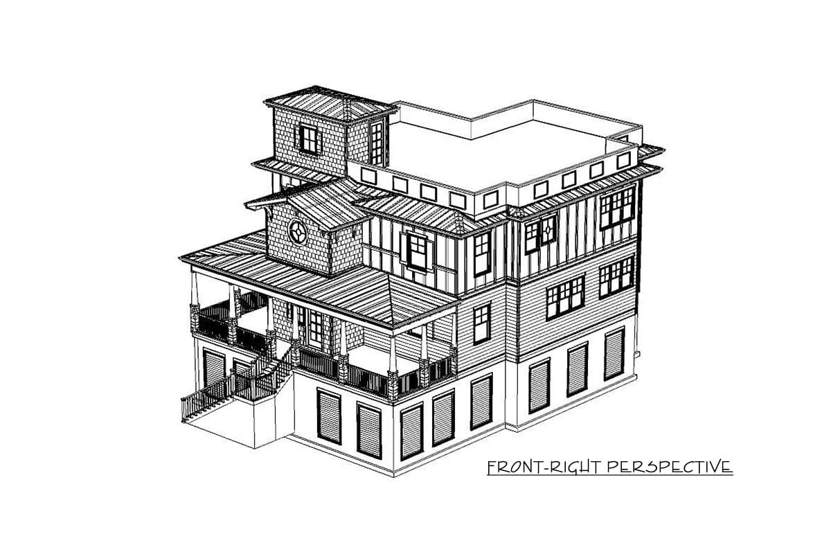 Plan 765004TWN: Exciting Beach House Plan with Rooftop Garden - Image #13 - Beach, Coastal, Low Country, Northwest, Vacation