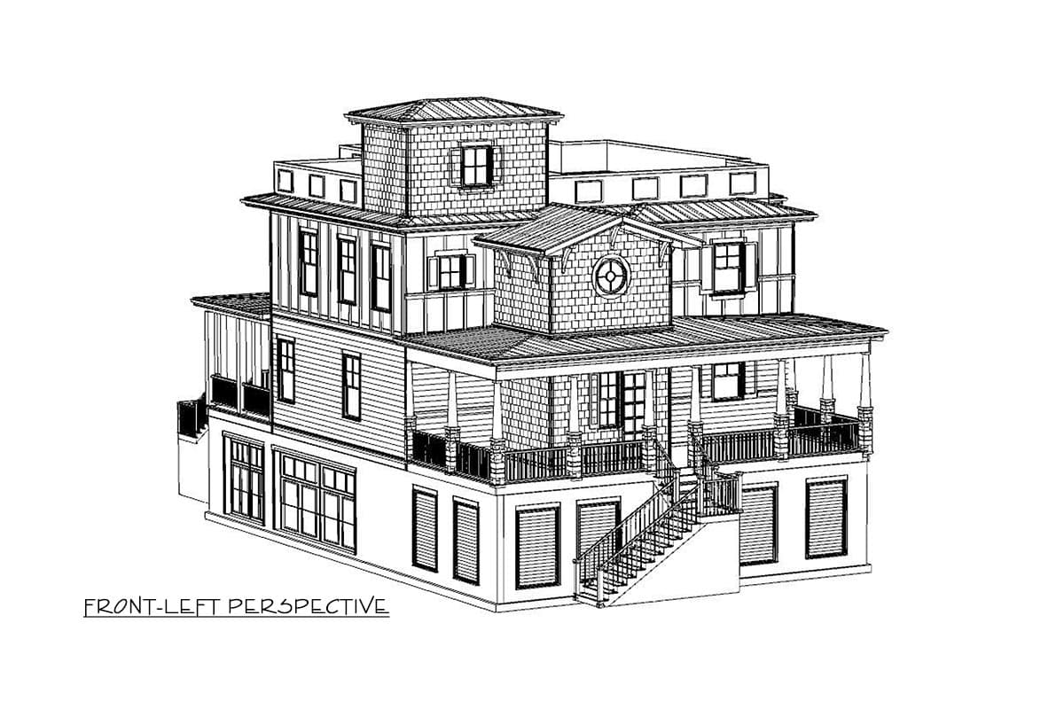 Plan 765004TWN: Exciting Beach House Plan with Rooftop Garden - Image #10 - Beach, Coastal, Low Country, Northwest, Vacation