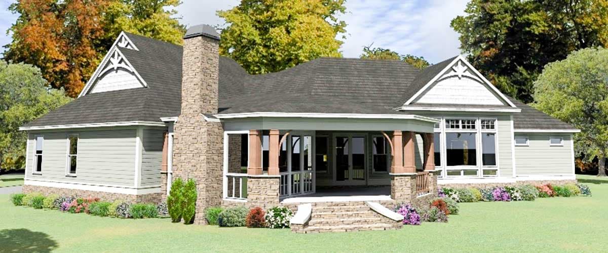 Plan 86302HH: House Plan with Angled Garage with Game Room Above - Image #28 - Craftsman, European, Shingle