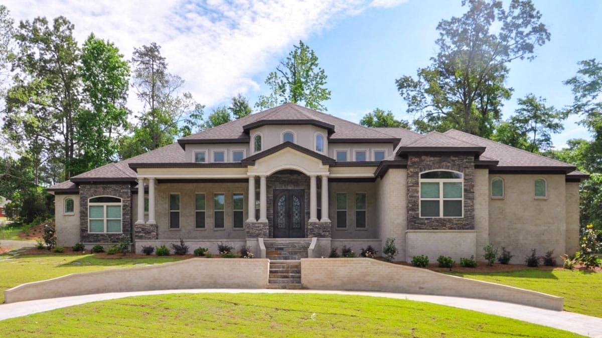 Plan 86305HH: One-Story House Plan with Octagonal Study and Exercise Room with Full Bath - Image #8 - Florida-Style, Mediterranean, Spanish, Transitional