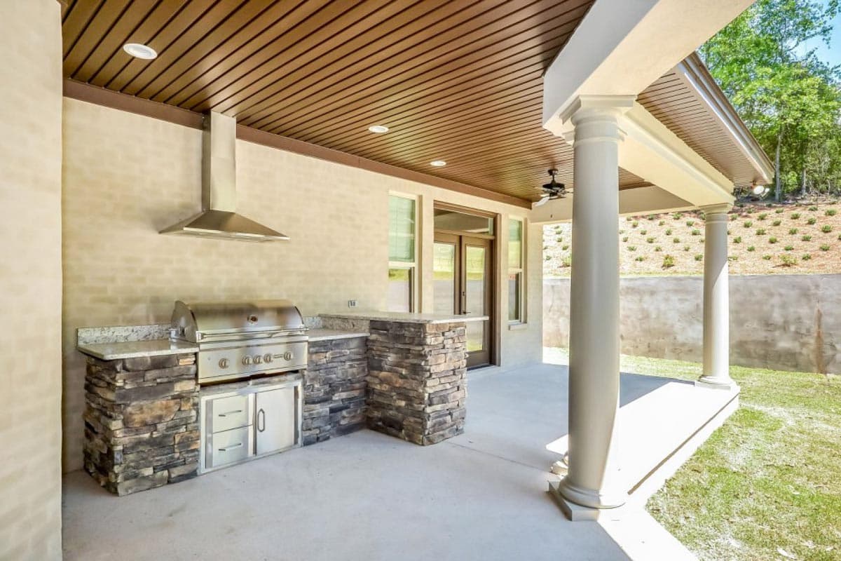 Plan 86305HH: One-Story House Plan with Octagonal Study and Exercise Room with Full Bath - Image #50 - Florida-Style, Mediterranean, Spanish, Transitional