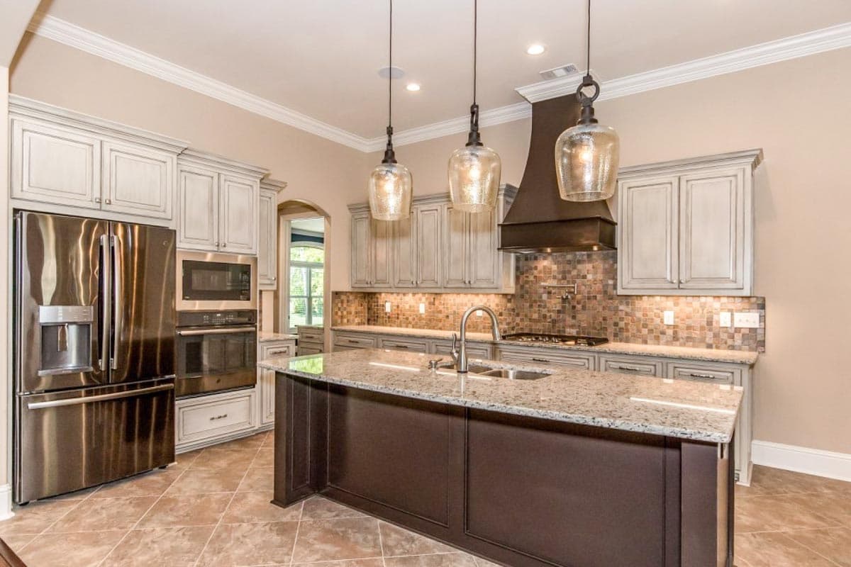 Plan 86305HH: One-Story House Plan with Octagonal Study and Exercise Room with Full Bath - Image #14 - Florida-Style, Mediterranean, Spanish, Transitional