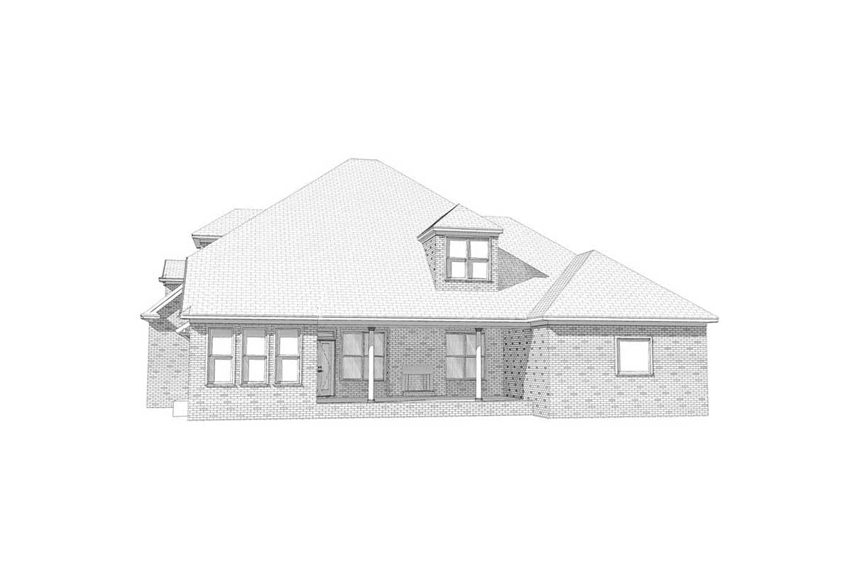 Plan 86307HH: 2-Story Open Concept Ranch Home Plan - Image #4 - Traditional