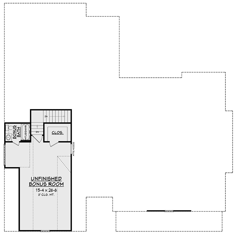 Plan 51781HZ: Exclusive 3 Bed Farmhouse Plan with Optional Bonus Room - Floor Plan - Bonus - Country, Farmhouse, Modern Farmhouse, Southern