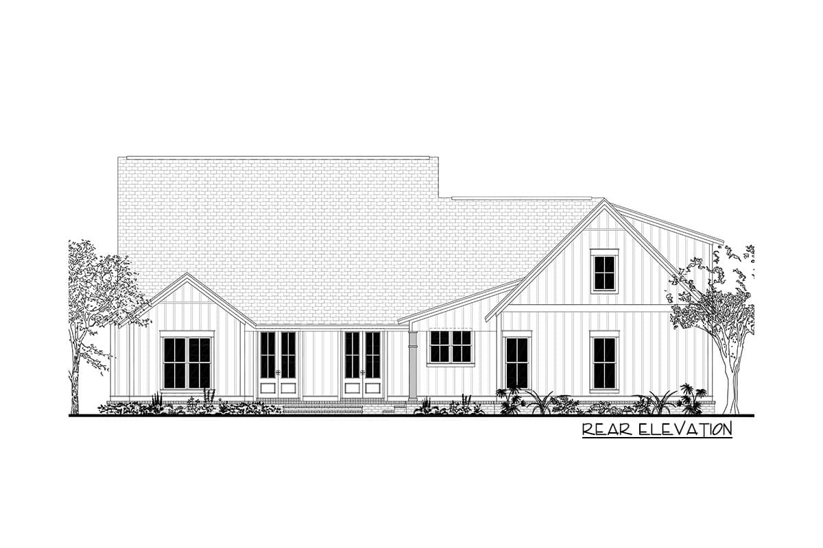 Plan 51781HZ: Exclusive 3 Bed Farmhouse Plan with Optional Bonus Room - Image #10 - Country, Farmhouse, Modern Farmhouse, Southern