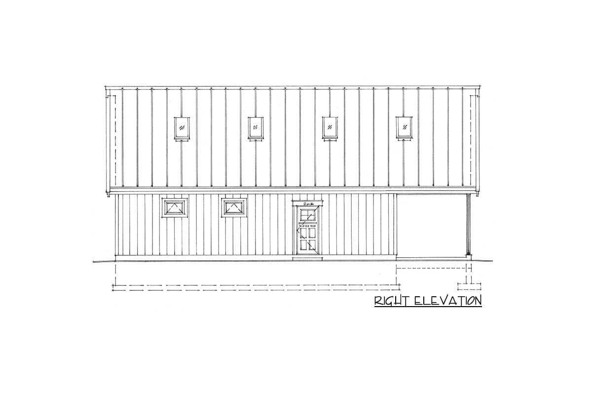 Plan 9846SW: Detached Garage with Workshop and Loft - Image #5