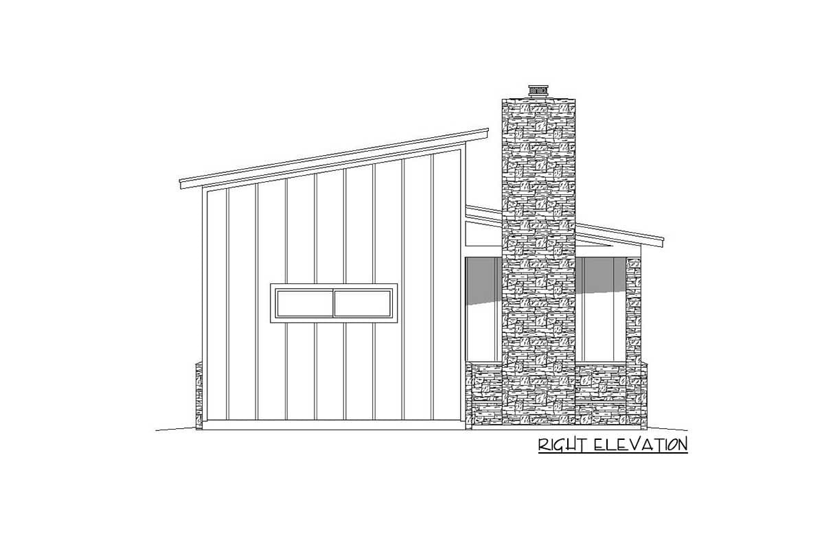 Plan 68534VR: Detached Garage Plan with RV or Boat Storage - Image #5 - Craftsman, Ranch, Traditional