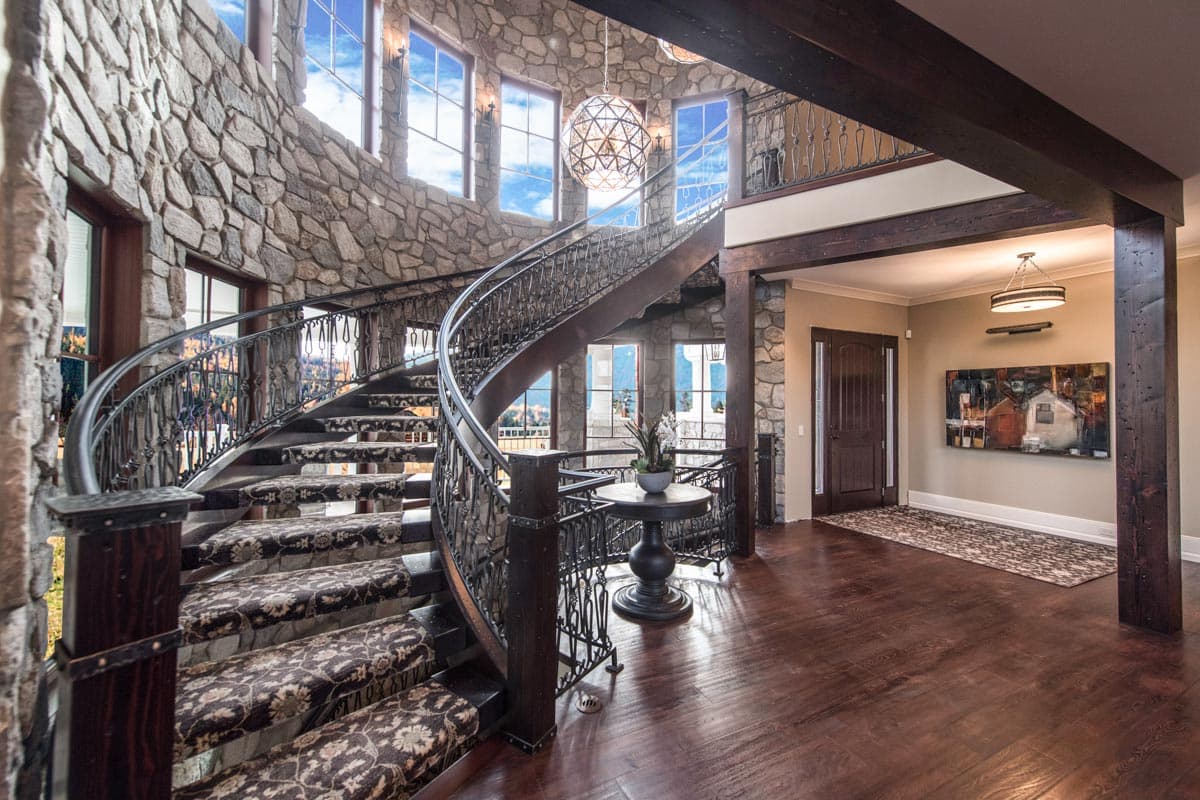 Plan 95054RW: Grand Shingle Style House Plan with Large Home Office with Fireplace - 5887 Sq Ft - Image #7 - Rustic, Shingle, Traditional