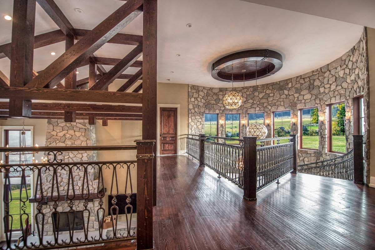 Plan 95054RW: Grand Shingle Style House Plan with Large Home Office with Fireplace - 5887 Sq Ft - Image #11 - Rustic, Shingle, Traditional