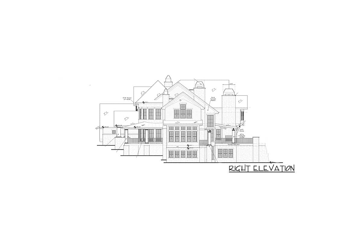 Plan 95054RW: Grand Shingle Style House Plan with Large Home Office with Fireplace - 5887 Sq Ft - Image #19 - Rustic, Shingle, Traditional