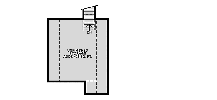 Plan 42535DB: 2-Bed Craftsman Ranch Home Plan with Options - Floor Plan - Unfinished Attic - Craftsman, Northwest, Ranch