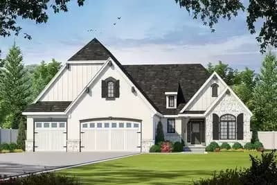 Two-Bed House Plan with Options