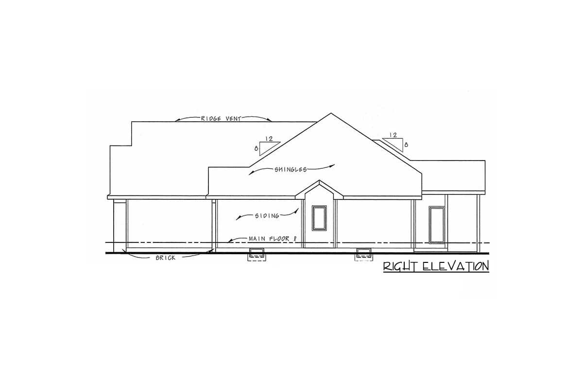 Plan 42537DB: Brick House Plan with Lots of Options - Image #5 - Traditional