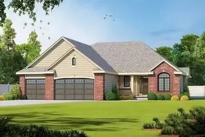 Brick House Plan with Lots of Options