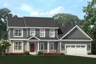 4-Bed Colonial House Plan with 2-Car Garage - 2637 Sq Ft